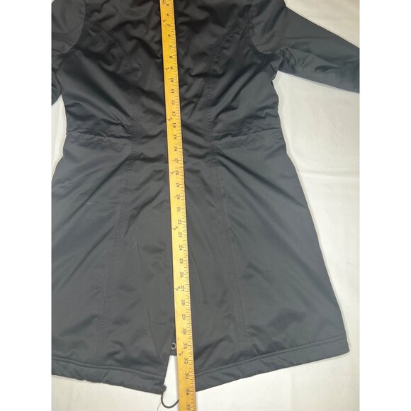 Athleta Black Hooded Chills Parka Jacket Coat - Picture 10 of 12